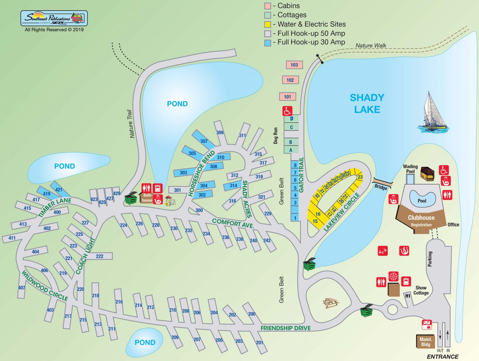 Resort Map | Abita Springs RV Resort